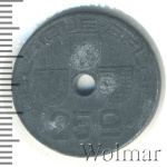 Бельгия 25 сантимов, 1942 (25 сантимов. Бельгия 1942г. Met.)