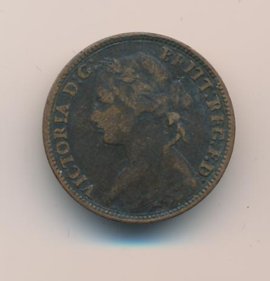 Великобритания 1 фартинг, 1874 (Фартинг. Великобритания 1874)