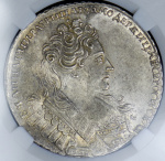 1 рубль 1732 г. Анна Иоанновна. Крест державы простой (Рубль 1732 (в слабе))