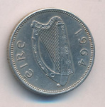 Ирландия 1 шиллинг, 1964 (1 шиллинг. Ирландия. 1964)