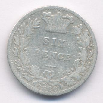 Великобритания 6 пенсов, 1880 (6 пенсов. Великобритания. 1880)