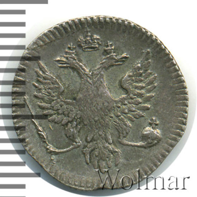 2 копейки 1757 г. Ливонезы (Елизавета I). (2 копейки. Ливонез 1757г. Ag. RR, Петров - 4 рубля.)