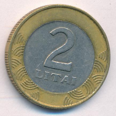 Литва 2 лита, 1999 (2 лит. Литва. 1999)