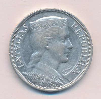Латвия 5 латов, 1929 (5 лат. Латвия. 1929)