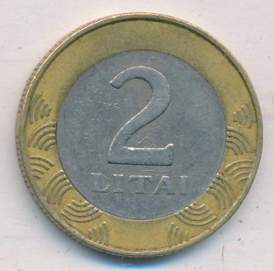 Литва 2 лита, 1998 (2 лита. Литва 1998)