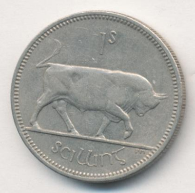 Ирландия 1 шиллинг, 1966 (1 шиллинг. Ирландия. 1966)