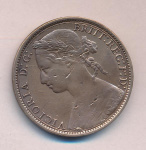 Великобритания 1 пенни, 1876 (1 пенни. Великобритания 1876)