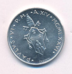 Ватикан 10 лир, 1976 (10 лир. Ватикан 1976)
