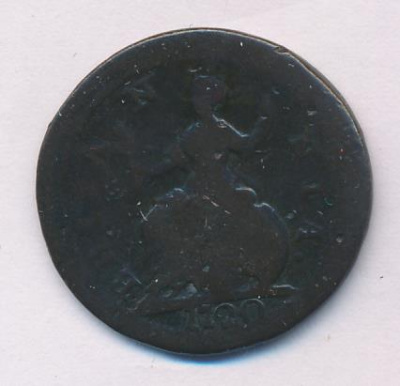 Великобритания 1 фартинг, 1720 (1 фартинг. Великобритания 1720)
