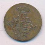 Бавария 1 пфенниг, 1760 (3 гуте пфенниг. Саксен-Веймар-Айзенах 1760)