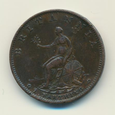 Великобритания 1 фартинг, 1799 (1 фартинг. Великобритания 1799)