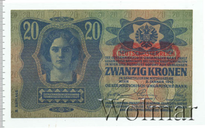 Венгрия 20 крон, 1913 (20 крон. Австро-Венгрия 1913г. 1146 714368.. Бумага.)