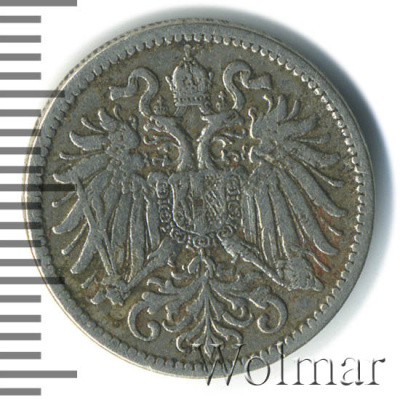 Австрия 10 геллеров, 1895 (10 геллеров. Австрия 1895г. Cu-Ni.)