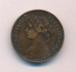 Великобритания 1 фартинг, 1875 (Фартинг. Великобритания 1875)