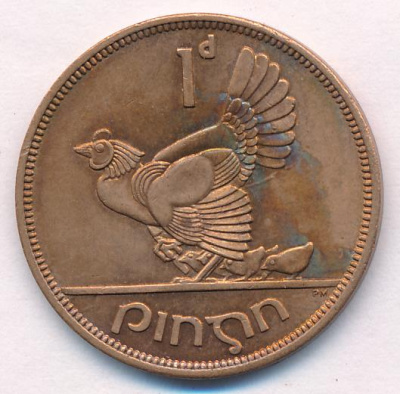 Ирландия 1 пенни, 1966 (1 пенни. Ирландия. 1966)