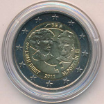 Бельгия 2 евро, 2011 (2 евро. Бельгия. 100 лет Международному женскому дню. 2011)