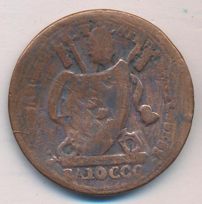 Папская область 1 байокко, 1802 (1 байокко. Ватикан 1802)
