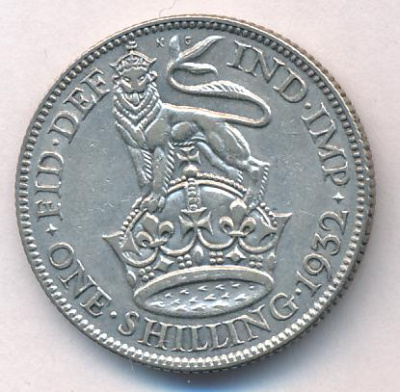 Великобритания 1 шиллинг, 1932 (1 шиллинг. Великобритания. 1932)
