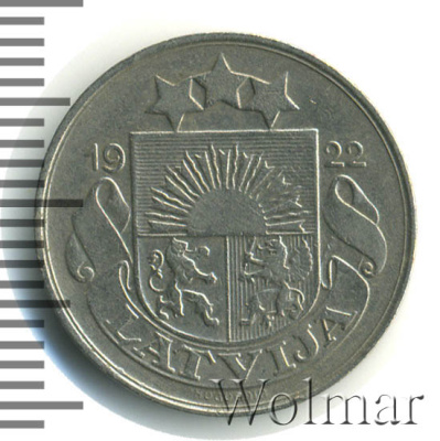 Латвия 10 сантимов, 1922 (10 сантимов. Латвия 1922г. Ni.)