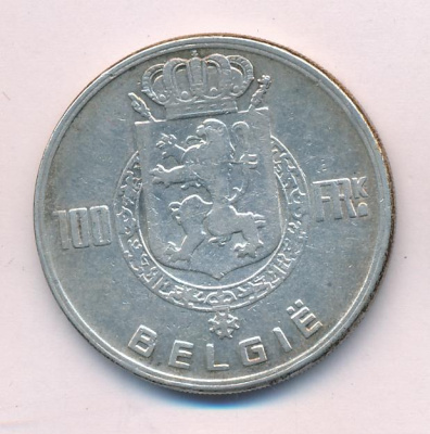 Бельгия 100 франков, 1951 (100 франков. Бельгия 1951)