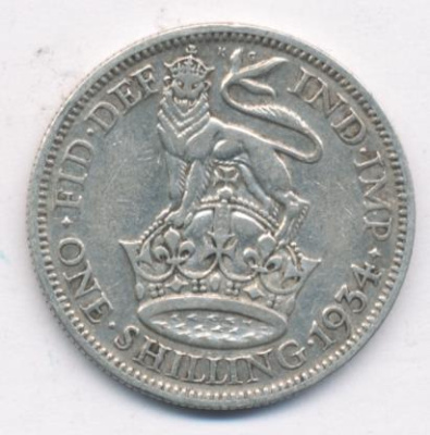 Великобритания 1 шиллинг, 1934 (1 шиллинг. Великобритания. 1934)
