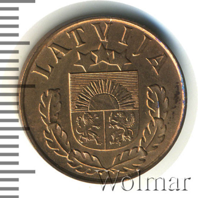 Латвия 2 сантима, 1939 (2 сантима. Латвия 1939г. Br.)