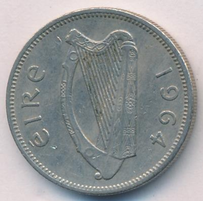 Ирландия 1 шиллинг, 1964 (1 шиллинг. Ирландия. 1964)
