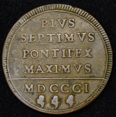 Папская область 1 байокко, 1801 (1 байокко 1801 (Папская государство))