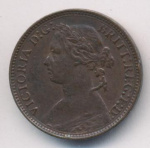 Великобритания 1 фартинг, 1875 (1 фартинг. Великобритания 1875)