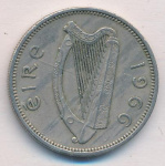 Ирландия 1 шиллинг, 1966 (1 шиллинг. Ирландия 1966)