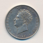 Великобритания ½ кроны, 1825 (1/2 кроны. Великобритания 1825)