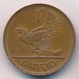 Ирландия 1 пенни, 1968 (1 пенни Ирландия. 1968)
