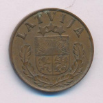 Латвия 2 сантима, 1939 (2 сантима. Латвия 1939)
