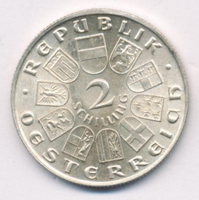 Австрия 2 шиллинга, 1932 (2 шиллинга. Австрия. Йозеф Гайдн. 1932)