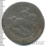 2 копейки 1757 г. Елизавета I. Номинал под св. Георгием. Красный монетный двор (2 копейки 1757г. Cu.)