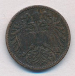 Австрия 2 геллера, 1899 (2 геллер. Австрия 1899)