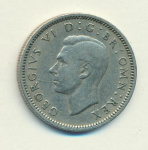 Великобритания 6 пенсов, 1948 (6 пенсов. Великобритания 1948)