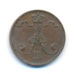 1 пенни 1894 г. Для Финляндии (Александр III). (1 пенни. 1894)