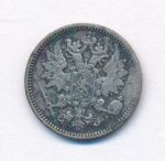 25 пенни 1891 г. L. Для Финляндии (Александр III). (25 пенни. 1891)