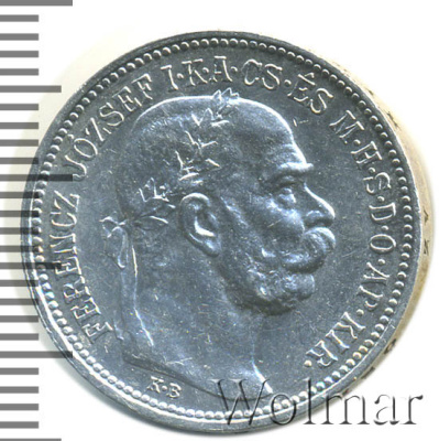 Венгрия 1 крона, 1915 (1 крона. Венгрия 1915г. Ag.)