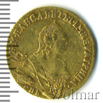 1 червонец 1757 г. СПБ Ю. Елизавета I. Орел на реверсе (Червонец 1757г. СПБ TI.  Au 3,44. RR Петров - 35 рублей, Ильин - 20 рублей.)