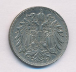 Австрия 20 геллеров, 1893 (20 геллеров. Австрия 1893)
