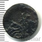 Полушка 1757 г. Елизавета I. Тиражная монета (Полушка 1757г. Cu. Петров - 0,75 рубля)