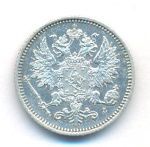 25 пенни 1891 г. L. Для Финляндии (Александр III). (25 пенни. 1891)