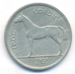 Ирландия 2 шиллинга (флорин), 1964 (2 шиллинга 6 пенсов. Ирландия. 1964)