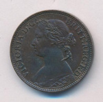 Великобритания 1 фартинг, 1875 (1 фартинг. Великобритания. 1875)