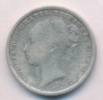 Великобритания 1 шиллинг, 1883 (1 шиллинг. Великобритания 1883)