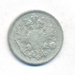 50 пенни 1890 г. L. Для Финляндии (Александр III). (50 пенни. 1890)