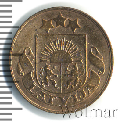 Латвия 2 сантима, 1932 (2 сантима. Латвия 1932г. Br.)