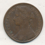 Великобритания 1 пенни, 1876 (1 пенни. Великобритания. Виктория. 1876)